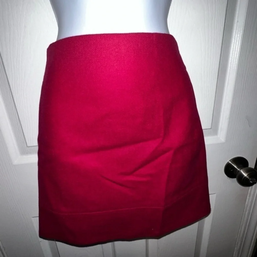 Vtg J. Crew Women’s 4 Hot Pink Wool A-Line Classic Mini Skirt S